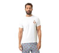 Mey Regular Fit T-Shirt Rundhals weiss, Bedruckt