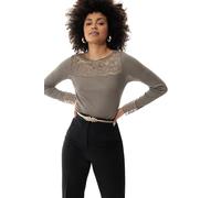 Langarm-Shirt Serie Wool Love Deep Taupe grau 34/36