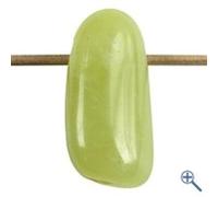 Serpentin gebohrter Trommelstein ca 2,5 - 3 cm echter Edelstein Anhnger Amulett Edelsteinschmuck Schmuck Feng Shui Liebe Partnerschaft Glck Geld Wohlstand Glcksstein Kraftstein Kraftgegenstand Geschen