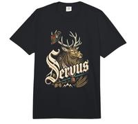 Servus Hirsch Mit Trachtenhut Sonnenbrille Bayern Spruch Comfort Colors Adult Heavyweight T-Shirt