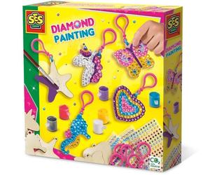 SES Nederland b.v. Diamanten Mosaike - Schlüsselanhänger aus Holz