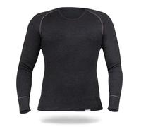 SES Thermoshirt Herren Langarm M Anthrazit aus Baumwolle - Atmungsaktives Thermo Longsleeve Herren - Wärmende Thermounterwäsche