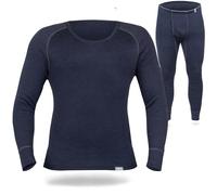 SES Thermounterwäsche Herren Set S bis 4XL - Thermowäsche aus Baumwolle | Set aus Langarmshirt & Hose - atmungsaktiv & langlebig - angenehm weich auf der Haut für Winter, Ski & Wandern