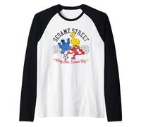 Sesame Street Elmo, Cookie Monster, Big Bird Soccer Team Raglan