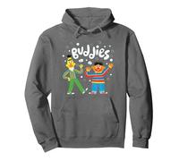 Sesame Street Ernie & Bert Bubbles Buddies Sesamstrasse Pullover Hoodie, Unisex für Erwachsene, Anthrazit, M