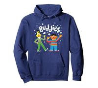 Sesame Street Ernie & Bert Bubbles Buddies Sesamstrasse Pullover Hoodie, Unisex für Erwachsene, Marineblau, XXL