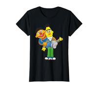 Sesame Street Ernie & Bert, Sesamstrasse T-Shirt, Damen, Schwarz, XL