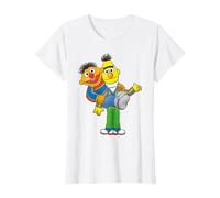 Sesame Street Ernie & Bert, Sesamstrasse T-Shirt, Damen, Weiß, M