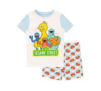 Sesame Street Mädchen Schlafanzug Slim Fit Blau 98