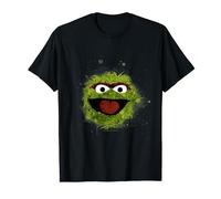 Sesame Street Oscar Watercolor Head, Sesamstrasse T-Shirt