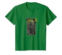 Sesame Street Oscar Watercolor, Sesamstrasse T-Shirt, Kinder, Dunkelgrün, 104