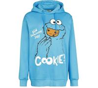 Sesame Street Sesamstraße Cookie Monster - Did Someone say Cookie?! - Oversize Frauen Kapuzenpullover blau L