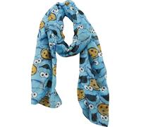 Sesame Street Sesamstraße Cookie Monster Frauen Schal blau 100% Polyester Fan-Merch, Filme, TV-Serien
