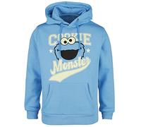 Sesame Street Sesamstraße Cookie Monster Männer Kapuzenpullover hellblau 3XL