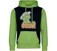 Sesame Street Sesamstraße Oskar Männer Kapuzenpullover grün/schwarz L