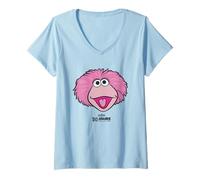 Sesame Street Sesamstrasse Sesamstraße Tiffy T-Shirt mit V-Ausschnitt