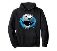 Sesame Street Split Cookie Monster Pullover Hoodie