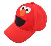 Sesame Street Toddler Boys Elmo Character Cotton Baseball Cap, Light Red, Age 2-4