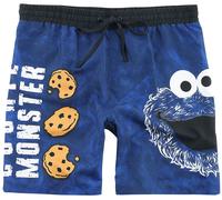 Sesamstraße Cookie Monster - Face Männer Badeshort blau M