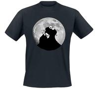 Sesamstraße Cookie Monster - Moonlight T-Shirt schwarz in XL