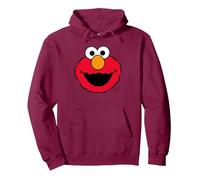 Sesamstraße Elmo Retro Comic Cute Face Cuddle Happy Vibes Pullover Hoodie, Unisex für Erwachsene, Kastanienbraun, M