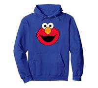 Sesamstraße Elmo Retro Comic Cute Face Cuddle Happy Vibes Pullover Hoodie, Unisex für Erwachsene, Königsblau, S