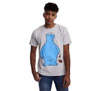 Sesamstrasse Krümelmonster - Cookie Thief Männer T-Shirt grau meliert S