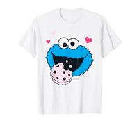 Sesamstraße Krümelmonster Hungry Pose Gesicht Retro Cookies T-Shirt
