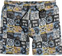 Sesamstraße Krümelmonster - Rock N' Roll Badeshort multicolor in XL