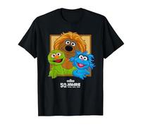 Sesamstrasse Sesamstraße Samson, Rumpel and Feli Filu T-Shirt, Herren, Schwarz, L