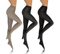 sesto senso 3 Paar Damen Strumpfhose Blickdicht 70 DEN Microfaser Grau Graphit Schwarz 4 L SET5