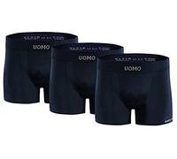 sesto senso 3er-Pack Enge Herren-Boxershorts Retro-Bunte Basic-Herrenunterwäsche Unterwäsche S/M Dunkelblau