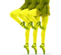 sesto senso 3er Pack Strumpfhose Mädchen 40 Den Kinderstrumpfhosen Blickdichte Mikrofaser Bunt Girl 128 134 Yellow Neon Gelb