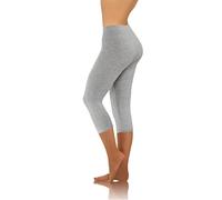 sesto senso Damen Leggings Leichte MeCaprie 3/4 Capri Baumwolle Mädchen Fitnesshose Sporthose Bunte Yoga M MeCaprie