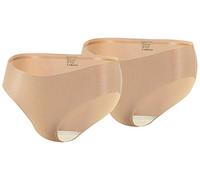 sesto senso Damen Slip Nahtlos Mikrofaser Unsichtbar Unterhosen Lasercut Infinity Edge 2 Pack L Sabia