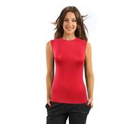 sesto senso Damen Tank Top Ärmelloses Rundhals Viskose M Rot