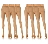 sesto senso Feinstrumpfhose Damen 20 den 6 paar Multipack Strumpfhosen Dünn Glatte 4 hautfarben Beige Vision