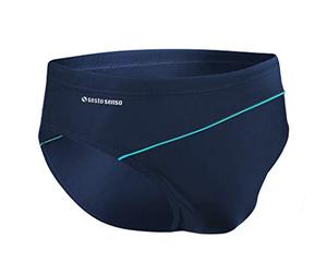 sesto senso Herren Badehose Slip Schwimmhose M bis 4XL Bademode Swimming Shorts BD 413 3XL, Blau