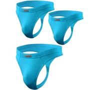 sesto senso Herren String Micromodal Tanga Slips Sexy 3er Pack Thong M 3 Turquoise