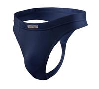 sesto senso Herren String Tanga - Dunkelblau Männer Thong aus Mikromodal, Atmungsaktiv & Bequem, Low Rise Slip Unterwäsche - Größe XXL