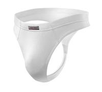 sesto senso Herren String Tanga - Weiß Männer Thong aus Mikromodal, Atmungsaktiv & Bequem, Low Rise Slip Unterwäsche - Größe L