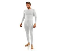 sesto senso Lange Unterwäsche Herren Set Baumwolle Langarmes Unterhemd Lange Unterhose Thermounterwäsche Winter Funktionsunterwäsche
