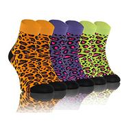 sesto senso Lustige Bunte Kurze Socken 3 Pack Süße Sneakersocken Baumwolle gefleckte Katze 43-46 3 Gepard