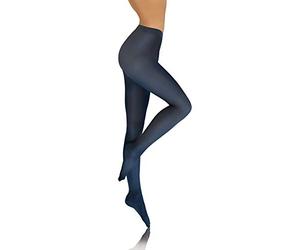 sesto senso Strumpfhose Damen Blickdicht 50 Den Microfaser 3D Anti-Cellulite Effekt Navy blau 3 L MMarine