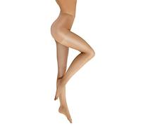 sesto senso Strumpfhosen Damen 15 den Dünn Durchsichtig Glänzend Feinstrumpfhose verstärkte Höschen Zone hautfarben Beige 2 Vision