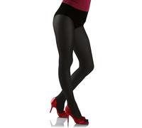 sesto senso Strumpfhosen Damen 60 den Satin Blickdicht Microfaser 3D Seideneffekt 44-46 4 L Schwarz