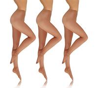 sesto senso Strumpfhosen Damen Transparent 3er Pack Den 8 Glatte Feinstrumpfhose 4 L Vision 3pack