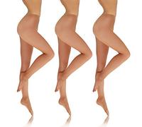 sesto senso Strumpfhosen Damen Transparent 3er Pack Den 8 Glatte Feinstrumpfhose XL Diano 3pack