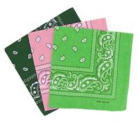 Set 3 bandanas paisley damen und herren 57x57cm