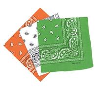 Set 3 bandanas paisley damen und herren 57x57cm